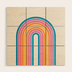 Vintage California Arch Wood Wall Art Gallery Image 1