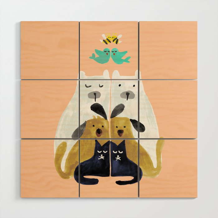 Let's get together Wood Wall Art Gallery Image 1