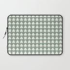 Clovers XXXVII Sage Green Botanical Pattern Laptop Sleeve Gallery Image 1