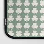 Clovers XXXVII Sage Green Botanical Pattern Laptop Sleeve Gallery Image 3