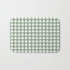 Clovers XXXVII Sage Green Botanical Pattern Bath Mat Gallery Image 1