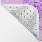 Happiness Is The True Measure of Success in Purple Bath Mat Gallery Image 2