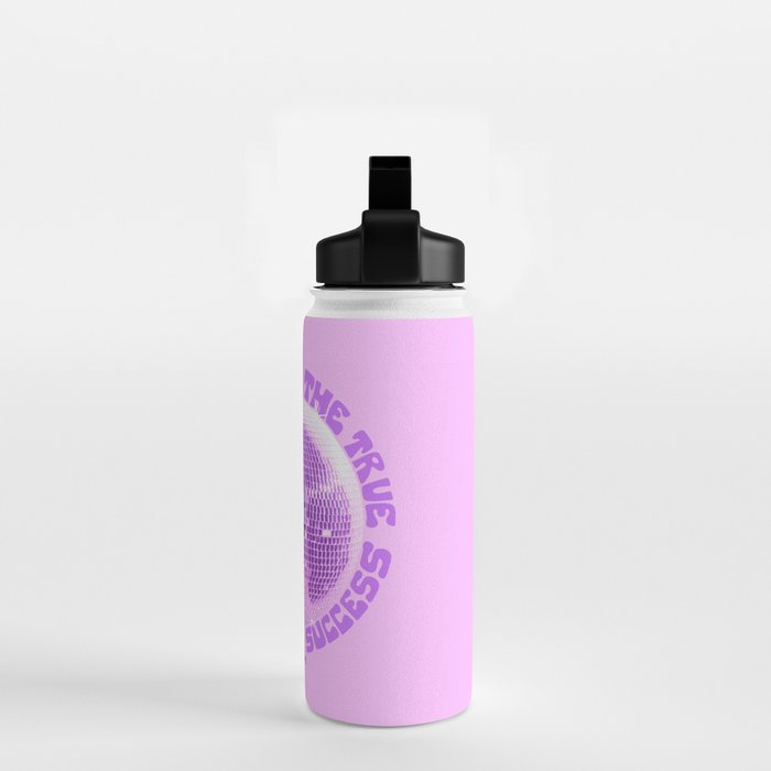 Happiness Is The True Measure of Success in Purple Water Bottle Gallery Image 2