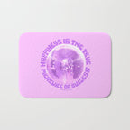 Happiness Is The True Measure of Success in Purple Bath Mat Gallery Image 1