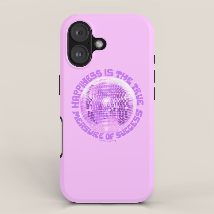 Happiness Is The True Measure of Success in Purple iPhone Case Gallery Image 1