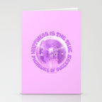 Happiness Is The True Measure of Success in Purple Stationery Card Gallery Image 2