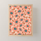 Textured Bold Flower - Peach Mini Art Print Gallery Image 1