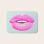 Fashion pink lips Bath Mat Gallery Image 1