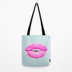 Fashion pink lips Tote Bag Gallery Image 2