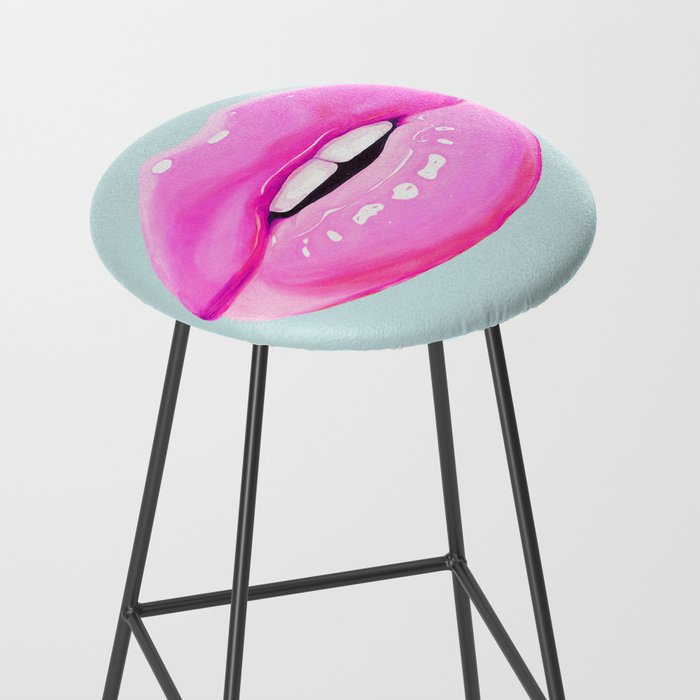 Fashion pink lips Stool Gallery Image 2