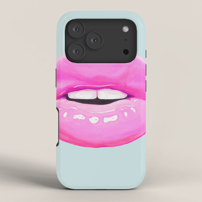 Fashion pink lips iPhone Case Gallery Image 3