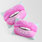 Fashion pink lips Pillow Sham Gallery Image 3
