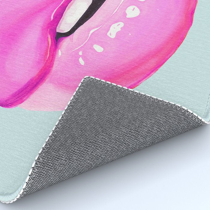 Fashion pink lips Rug Gallery Image 4