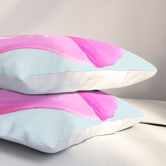 Fashion pink lips Pillow Sham Gallery Image 3