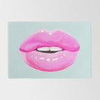 Fashion pink lips Rug Gallery Image 2