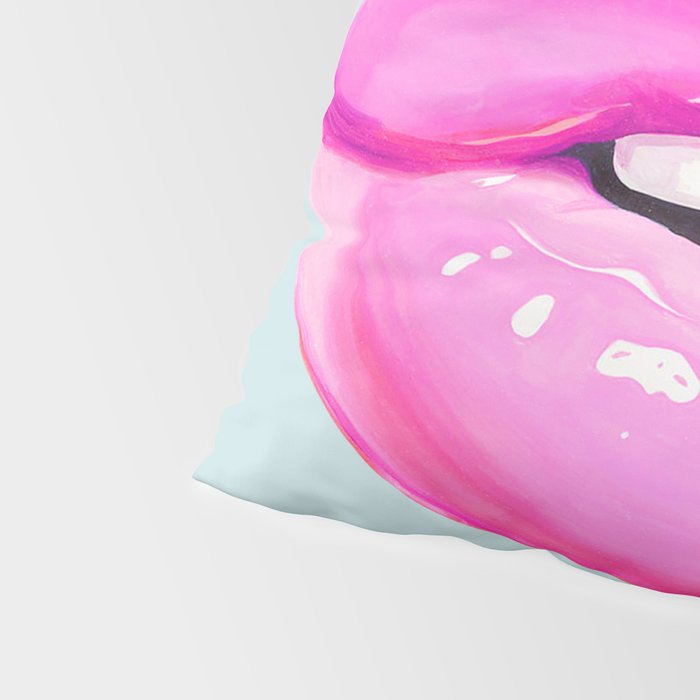 Fashion pink lips Pillow Sham Gallery Image 4