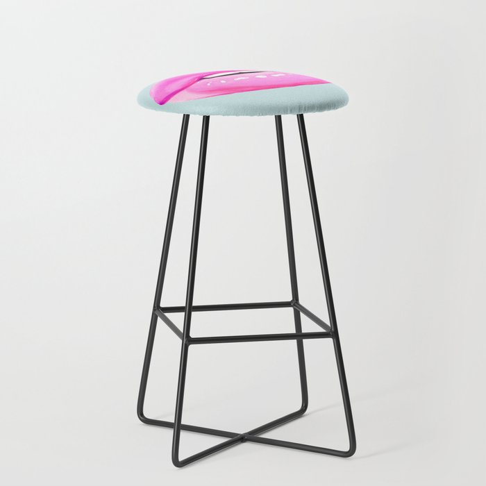 Fashion pink lips Stool Gallery Image 1