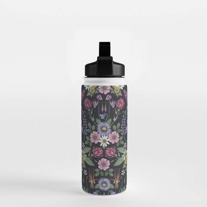 Mount Rainier Wildflowers Water Bottle Gallery Image 2