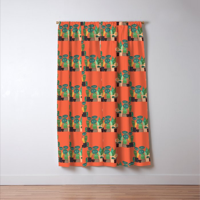 The plants are watching (paranoidos maximucho) Window Curtain Gallery Image 3