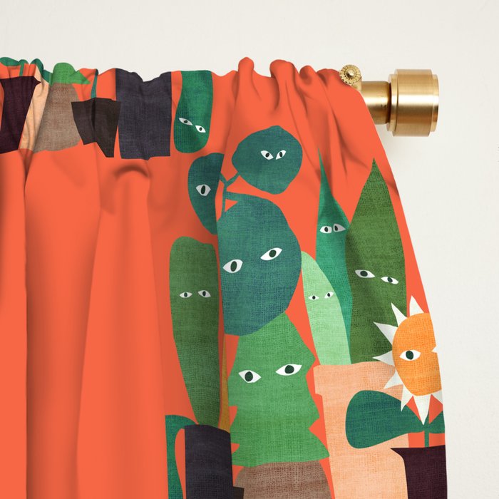 The plants are watching (paranoidos maximucho) Window Curtain Gallery Image 2