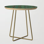Christmas tree branches and berries - green Side Table Gallery Image 1