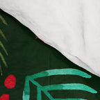 Christmas tree branches and berries - green Comforter Gallery Image 4
