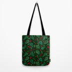 Christmas tree branches and berries - green Tote Bag Gallery Image 2