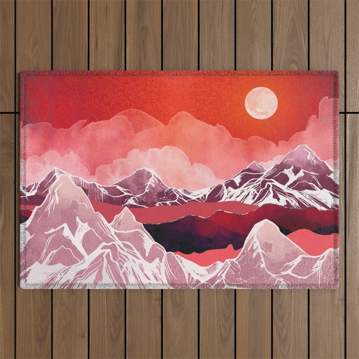 Scarlet Glow Outdoor Rug Gallery Image 1