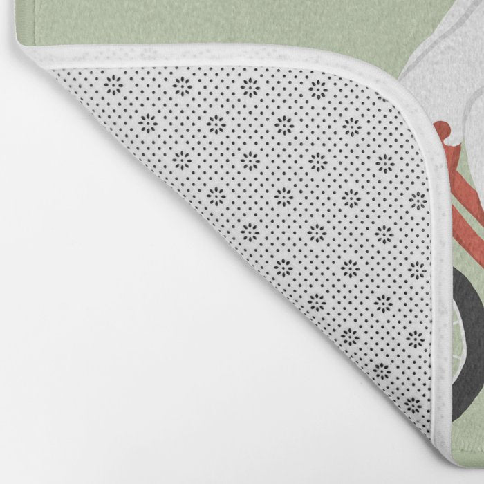 Polar bear postal express Bath Mat Gallery Image 2