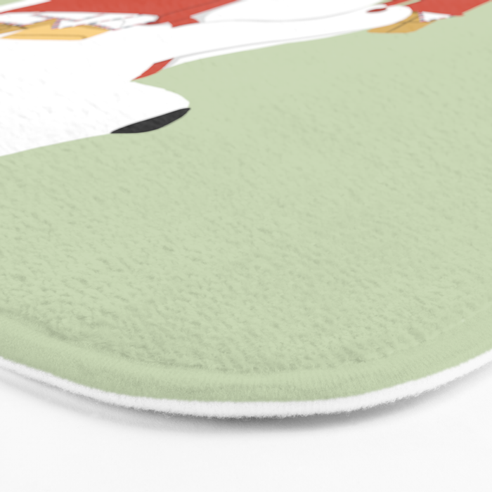 Polar bear postal express Bath Mat Gallery Image 3