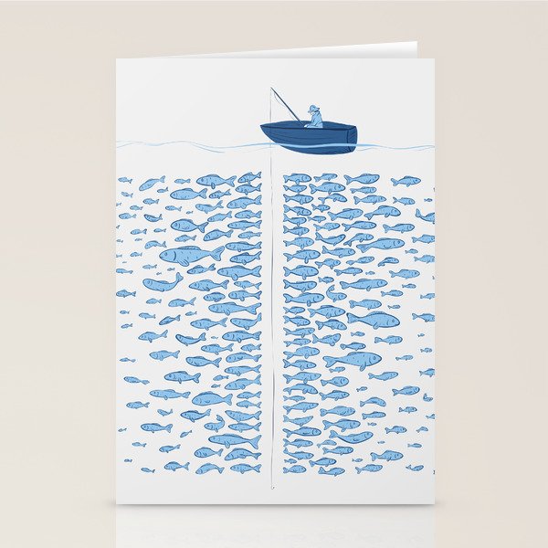 217 Finicky Fish (plenty of fish in the sea) Stationery Card Gallery Image 2