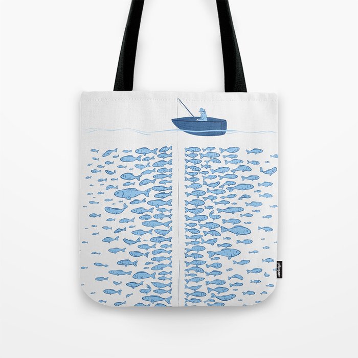 217 Finicky Fish (plenty of fish in the sea) Tote Bag Gallery Image 1
