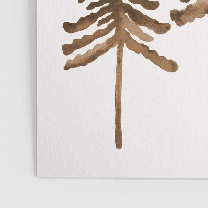 Pine Trees - Sepia Palette Poster Gallery Image 3
