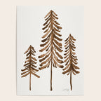Pine Trees - Sepia Palette Poster Gallery Image 4