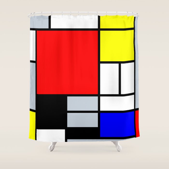 Mondrian Shower Curtain Gallery Image 1