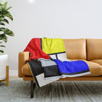 Mondrian Throw Blanket Gallery Image 1