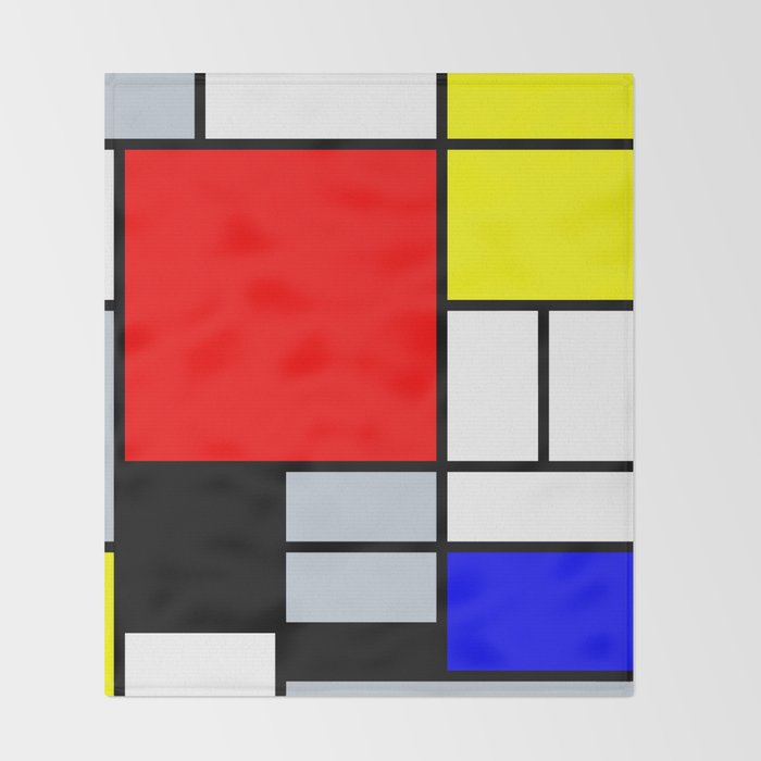 Mondrian Throw Blanket Gallery Image 2