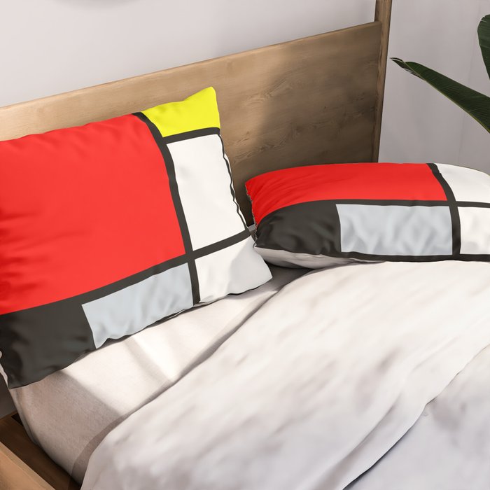 Mondrian Pillow Sham Gallery Image 2