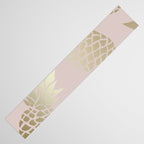 Glam, Pineapple Art, Pink Aesthetic with Gold Table Runner Gallery Image 3