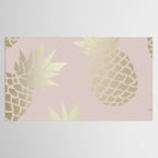 Glam, Pineapple Art, Pink Aesthetic with Gold Tablecloth Gallery Image 2