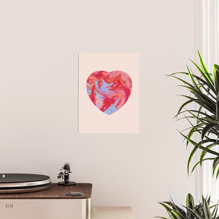 Heart and love retro psychedelic, valentine's day Poster Gallery Image 2