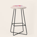 Heart and love retro psychedelic, valentine's day Stool Gallery Image 1