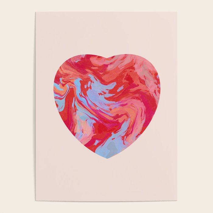 Heart and love retro psychedelic, valentine's day Poster Gallery Image 4