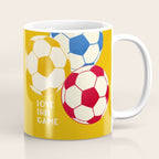 Love This Game - Football Illustration Coffee Mug Gallery Image 1