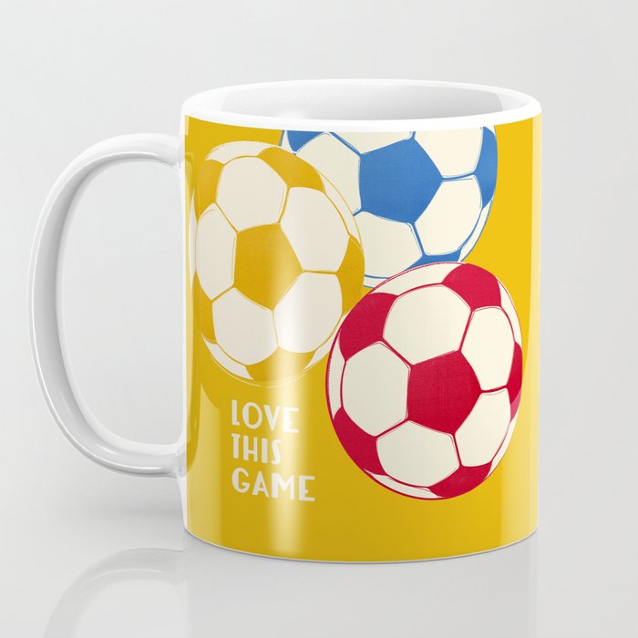 Love This Game - Football Illustration Coffee Mug Gallery Image 3