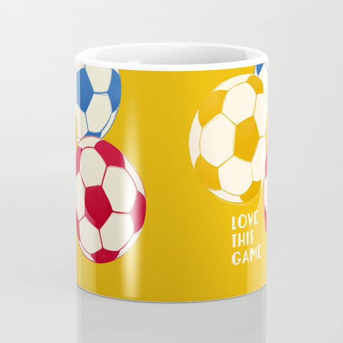 Love This Game - Football Illustration Coffee Mug Gallery Image 4