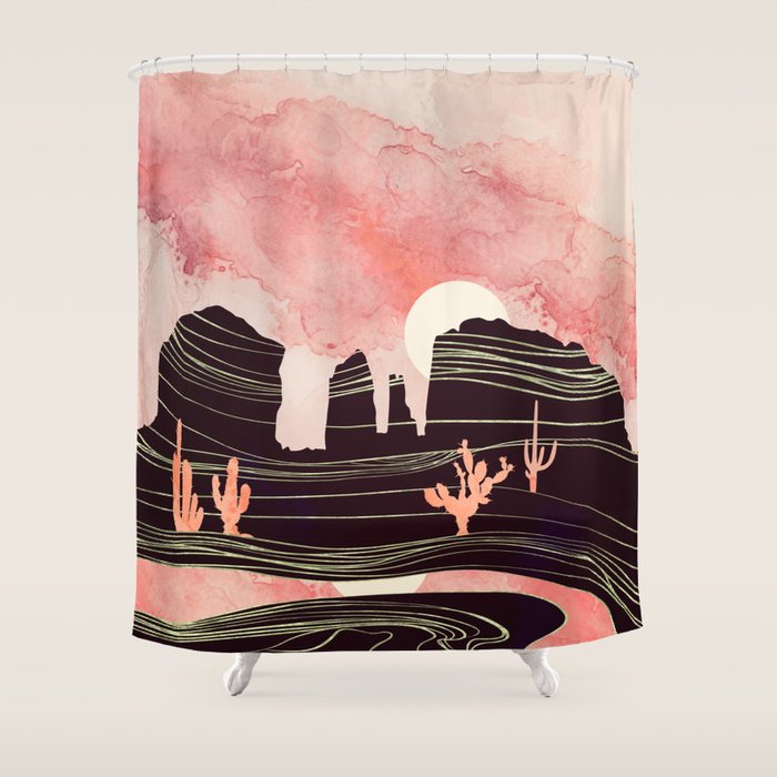 Rose Desert Shower Curtain Gallery Image 1