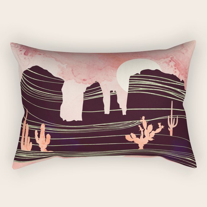 Rose Desert Rectangular Pillow Gallery Image 2
