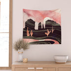 Rose Desert Wall Tapestry Gallery Image 2