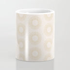 Minimalist Sunray Pattern XIV Natural Neutral Coffee Mug Gallery Image 4